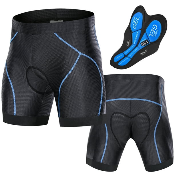 Upgrade Mens Cycling Underwear Shorts 3D Gel Padded with Anti-Slip Leg Grips 